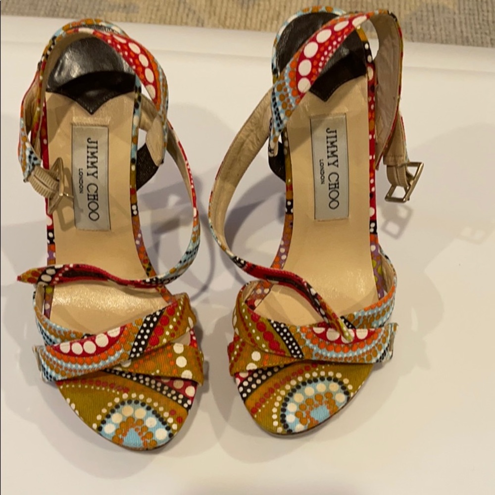 Jimmy Choo multi-color heels
